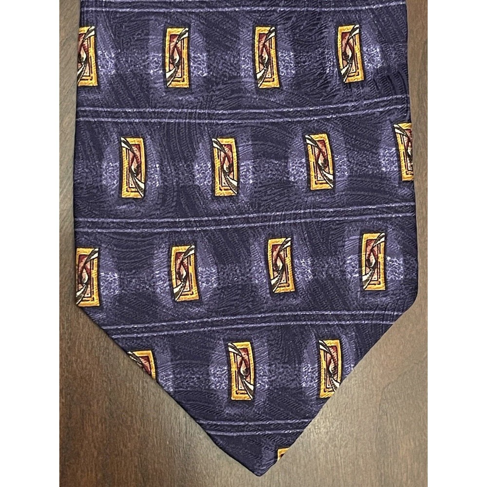 Robert Talbott Studio Blue Hand Made 100% Silk Men’s Neck Tie Made In Usa